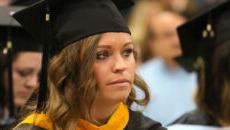 Student at commencement